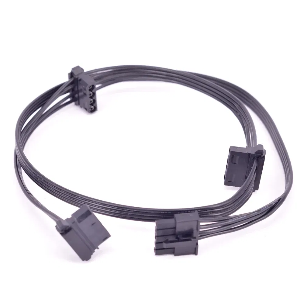 Color: black, Cable length: Other - For Cooler Master V Series V850 V1000 V1200 ATX 24 Pin CPU PCI-e 6 6+2 8 Pin Peripheral 4 Pin SATA Power Supply Cable