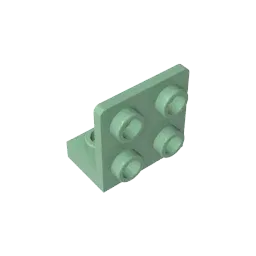 Color: Light Grey - MOC PARTS GDS-642 ANGULAR PLATE 1.5 BOT. 1X2 2/2 compatible with lego 99207 children's toys Assembles Building Blocks Technical