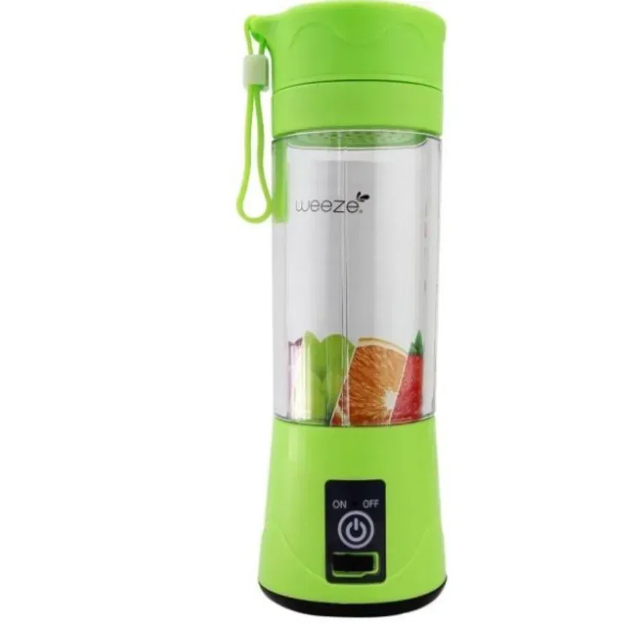 Color: Yellow - Portable Mini Blender for Shakes and Smoothies Rechargeable USB 380ML Traveling Fruit Juicer Cup Hand Fruit Blender Juicing Cup
