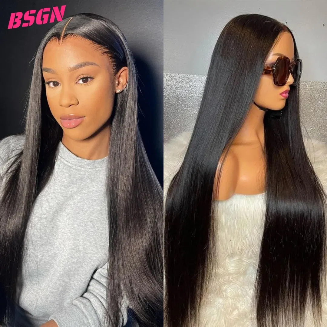 Color: T1B/613, Stretched Length: 24inches, Density: 240%, Lace Size: 13x4 - 26 28 30 180%straight hd lace frontal human hair wigs 13x4 HD Lace Frontal Human Hair Wigs For Women? 100% human hair pre-cut wig
