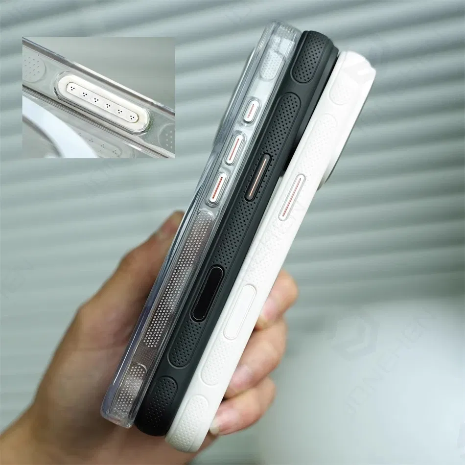 Color: Beige, Material: Pc + tpu - 360?° Rotation Ring Stand Magnetic Case For iPhone 13 14 15 16 17 Pro Max 16E Matte Military Shockproof Armor Cover For Magsafe