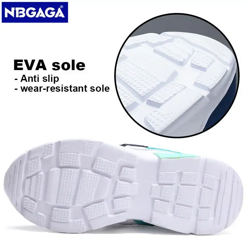 Color: Beige, Shoe Size: 30 - Children Casual Shoes for Boys Breathable Sneaker Summer Air Mesh Kids Hook&Loop Students School Shoe Size28-40