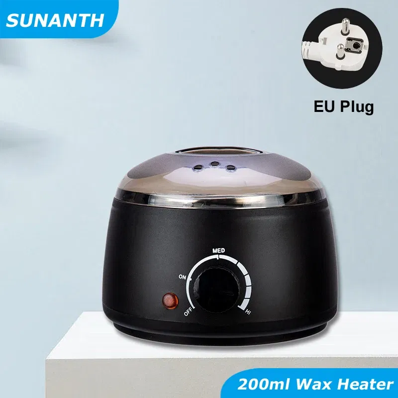 Color: Silver - 200ml Wax Heater Hard Wax Bean Heating Wax Machine Hair Removal Paraffin Heater Depilatory Epilator Wax-melt Pot For Wax Bean