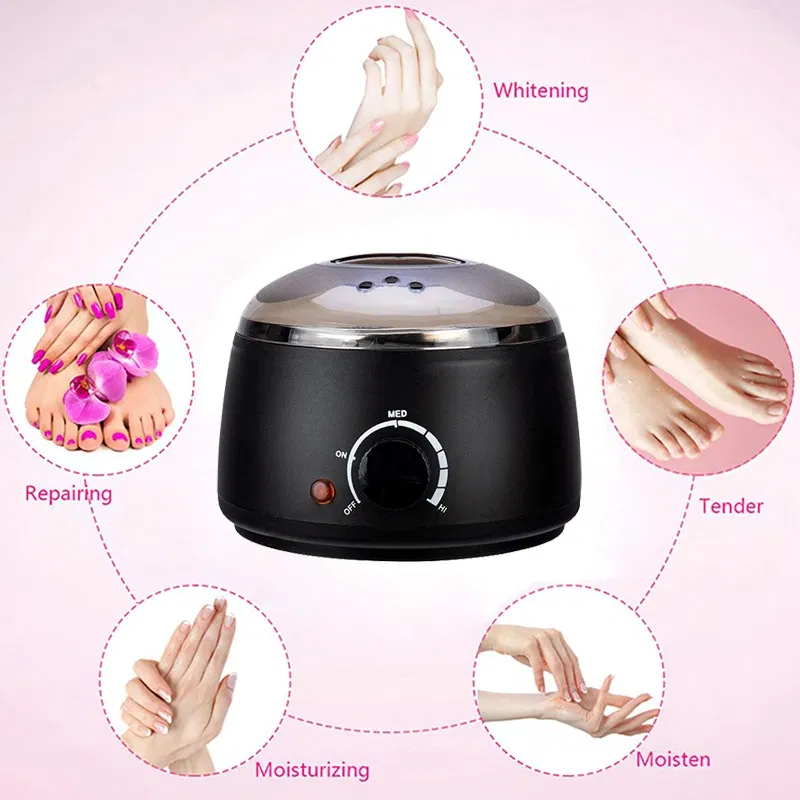 Color: Silver - 200ml Wax Heater Hard Wax Bean Heating Wax Machine Hair Removal Paraffin Heater Depilatory Epilator Wax-melt Pot For Wax Bean