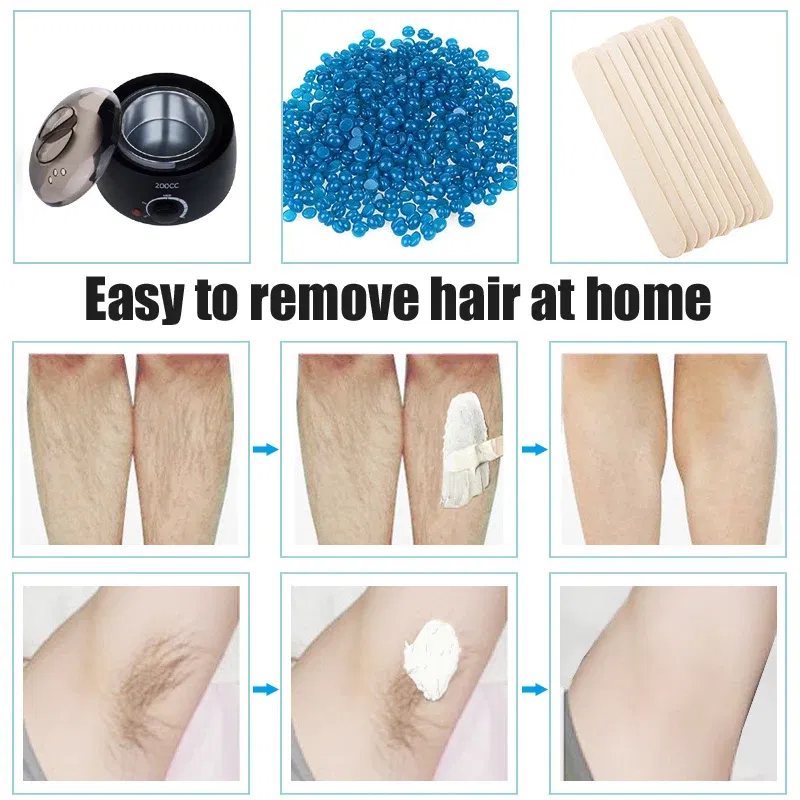 Color: Silver - 200ml Wax Heater Hard Wax Bean Heating Wax Machine Hair Removal Paraffin Heater Depilatory Epilator Wax-melt Pot For Wax Bean