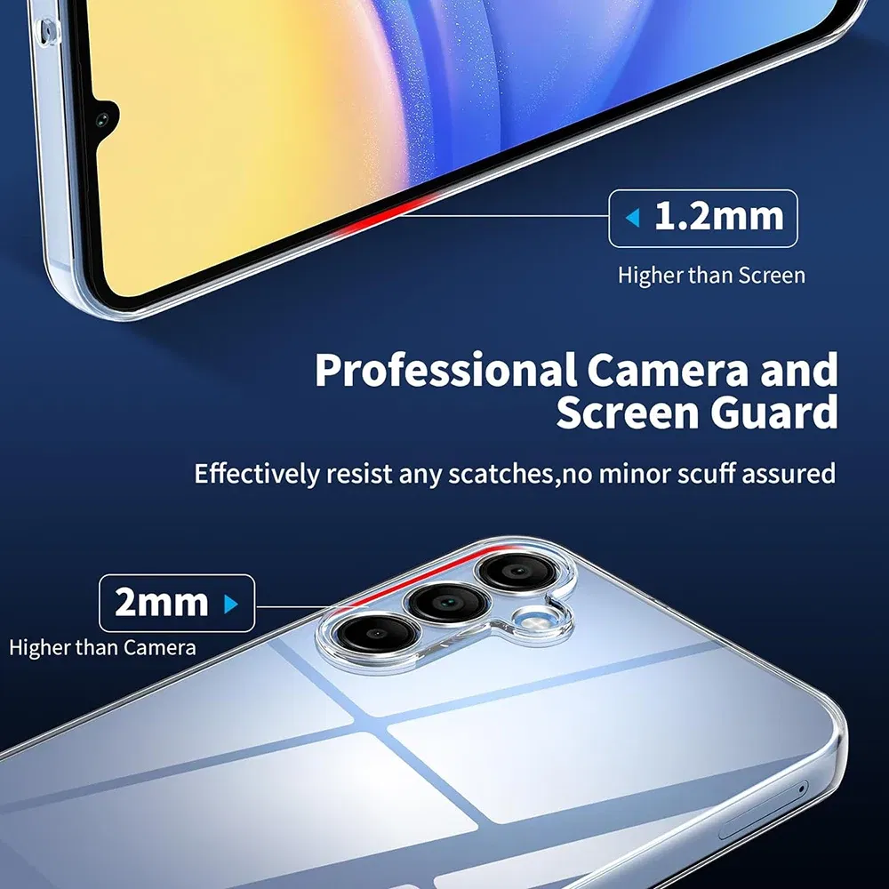 Material: PC - Ultra Thin Silicone Soft Case For Samsung Galaxy S25 S24 S23 S22 S21 S20 FE Plus Ultra Transparent Clear Cover Fundas