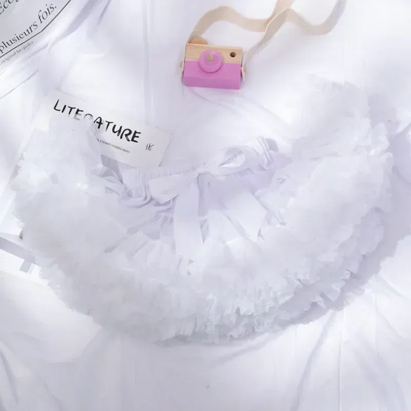 Color: PURPLE, Kid Size: 3T - Baby Girls Tulle Tutu Skirt Ballerina Pettiskirt Fluffy Children Ballet Skirts For Party Dance Princess Girl Tulle Clothes 1-10Y