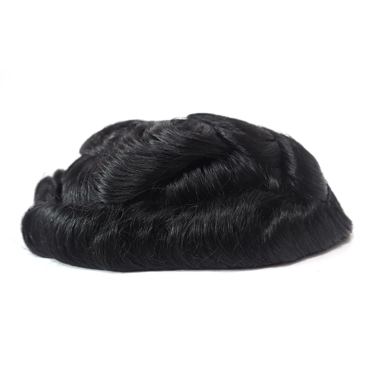 Toupee Color: 1b#, Toupee Density: 130%, Length: 8 inches, Ships From: CN, Toupee Size: 6x8, Toupee Design: free - Hywel 6 Inches Fine Mono Men Toupee Hair Men's Capillary Prosthesis Men's Wigs Replacement System Hair Natural Black Hair Units