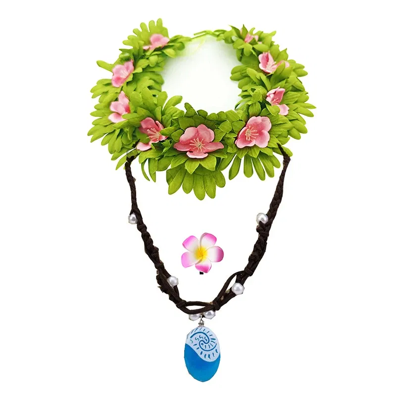 Color: green, Kid Size: 16 - Disney Movie Moana 2 Girl Dress Cosplay Party Costume Ocean Adventure Princess Fancy Clothes Children Vaiana Outfit Dress