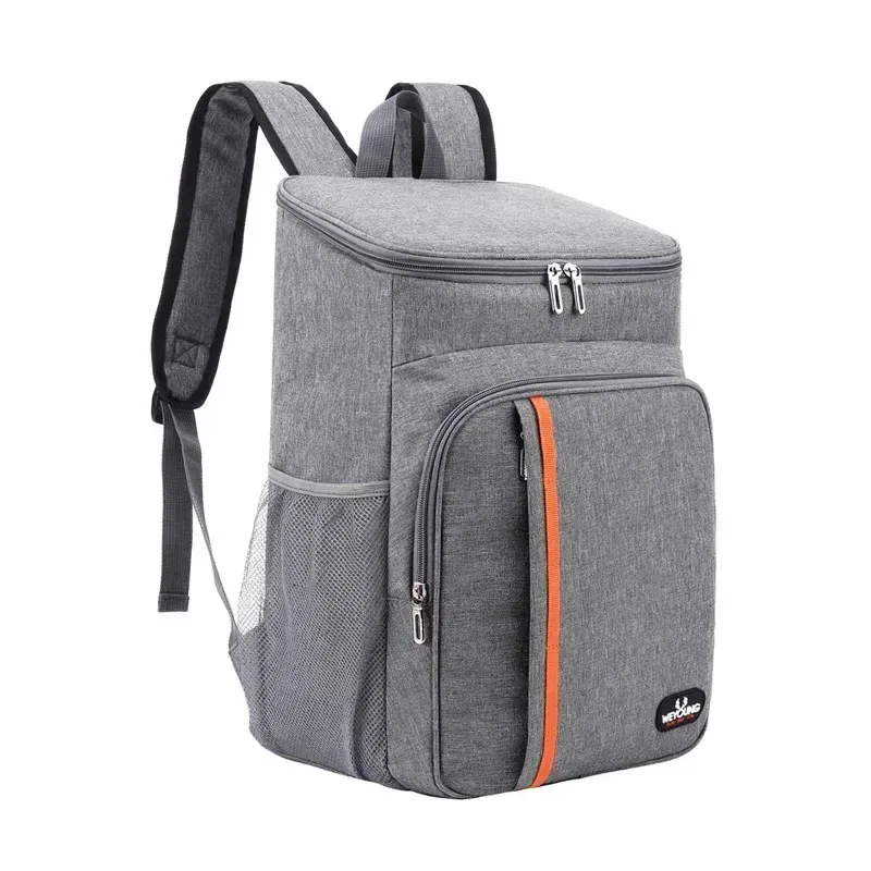 Color: GRAY - 20L Outdoor Thermal Backpack Cooler Bags Insulated Lunch Bag Leakproof Camping Beer Drink Picnic Backpack Food Fresh Keeping Bag