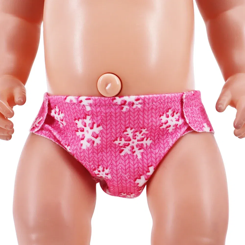 Color: WHITE - Reborn Doll Panties,Cute Pattern Underwear Panties Accessories Fits 43Cm Newborn Baby Doll,18 Inch American Girl Doll,Girl Gifts