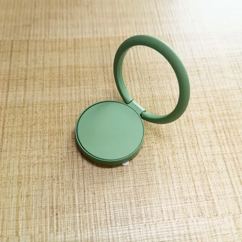 Color: green - Ring Buckle Phone Holder Stand All Metal Paint Mobile Phone Buckle  Finger Ring Phone Holder for Phone Iphone Accessories