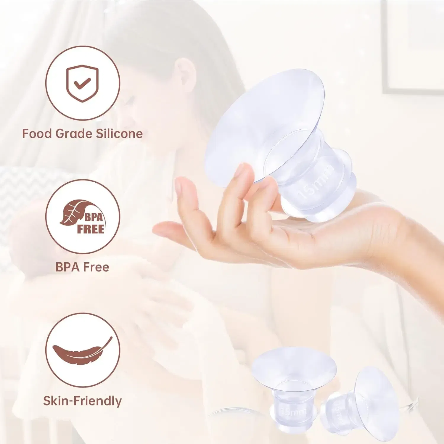 Color: Red, Ships From: CHINA - Flange Inserts 13/15/17/19/21mm Compatible with Momcozy S12/S12pro/S9/S9 pro, for TSRETE/Spectra/Medela 24mm Shield/Flanges