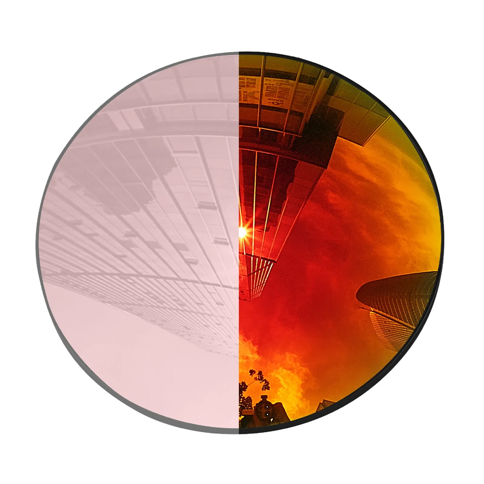 Lenses Color: Pink, Lenses Degree: -6.50~-8.50 - HDTAC Prescription Replacement Lenses Customized Myopia Lenses Compatible With-Ray-Ban RW4012 Wayfarer(Gen 2) 50mm Sunglasses