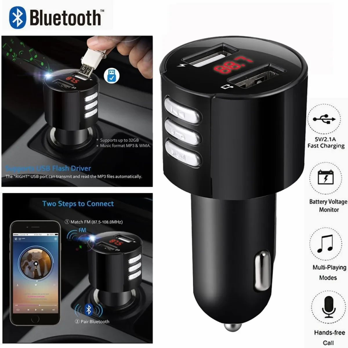 Car Bluetooth FM Transmitter