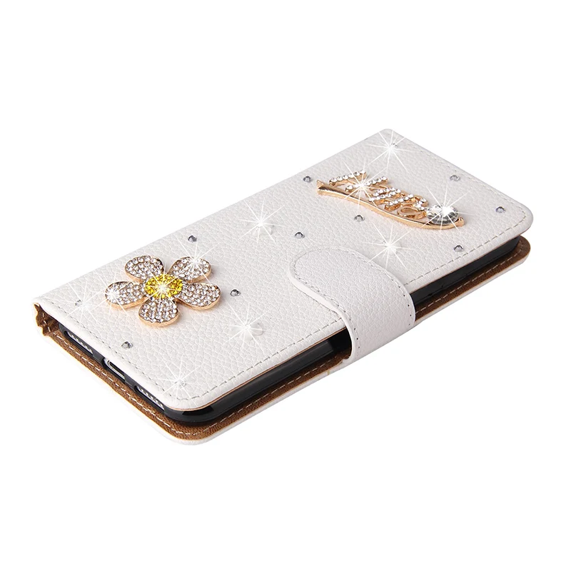 Color: Blue, Material: Silicon - Flip Glitter Case For Samsung Galaxy S25 Ultra S24 FE S23 S22 S21 S20 Plus A35 A55 A16 A14 A15 A34 A54 Leather Cover Case