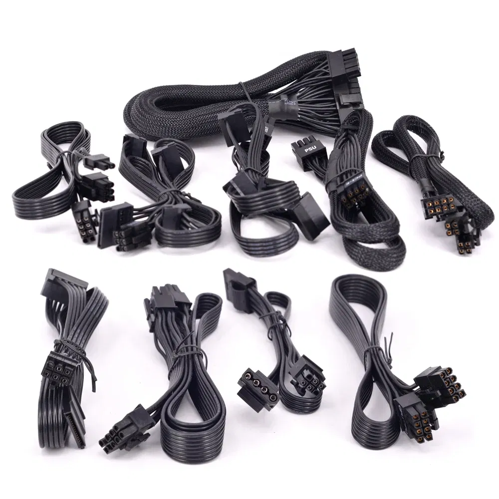 Color: PURPLE, Cable length: Other - For Seasonic FOCUS PLUS Gold FX Peripheral 4 Pin SATA IDE PCIe CPU Main Power ATX 24 Pin GPU VGA Card Power Supply Mining Cable