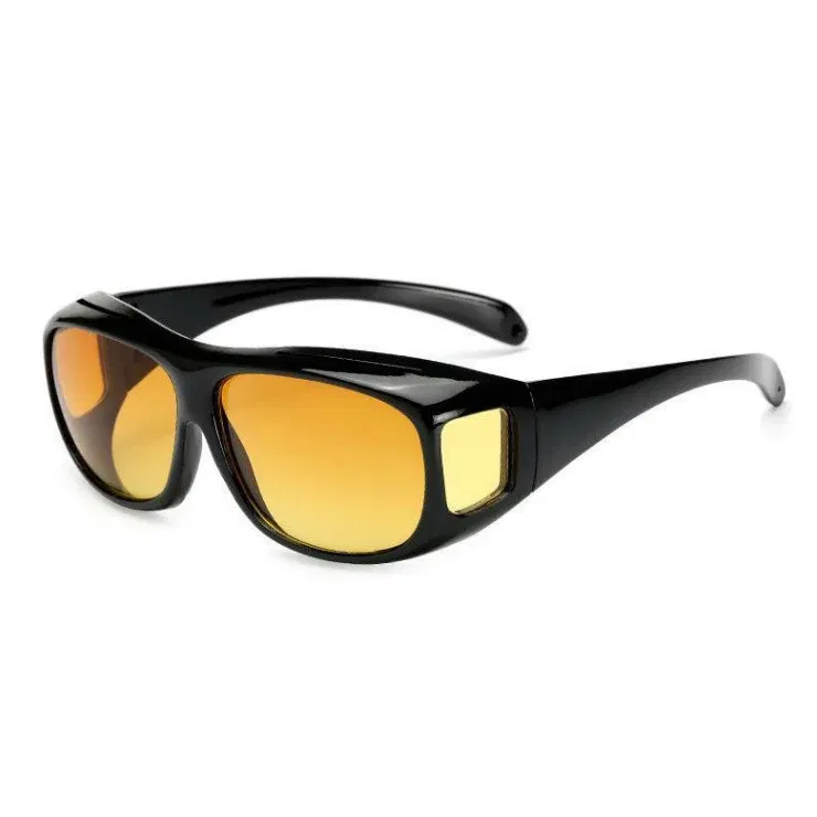 Color Name: Gold - Car Night Vision Sunglasses Night Driving Glasses Driver Goggles Unisex Sun Glasses UV Protection    Sunglasses