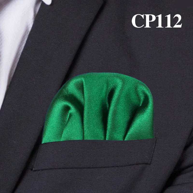 Color: Silver - Fashion Solid Silk Satin Handkerchief Candy Color Suits Pocket Square For Men Business Chest Towel Hanky Suit Napkin Hankies