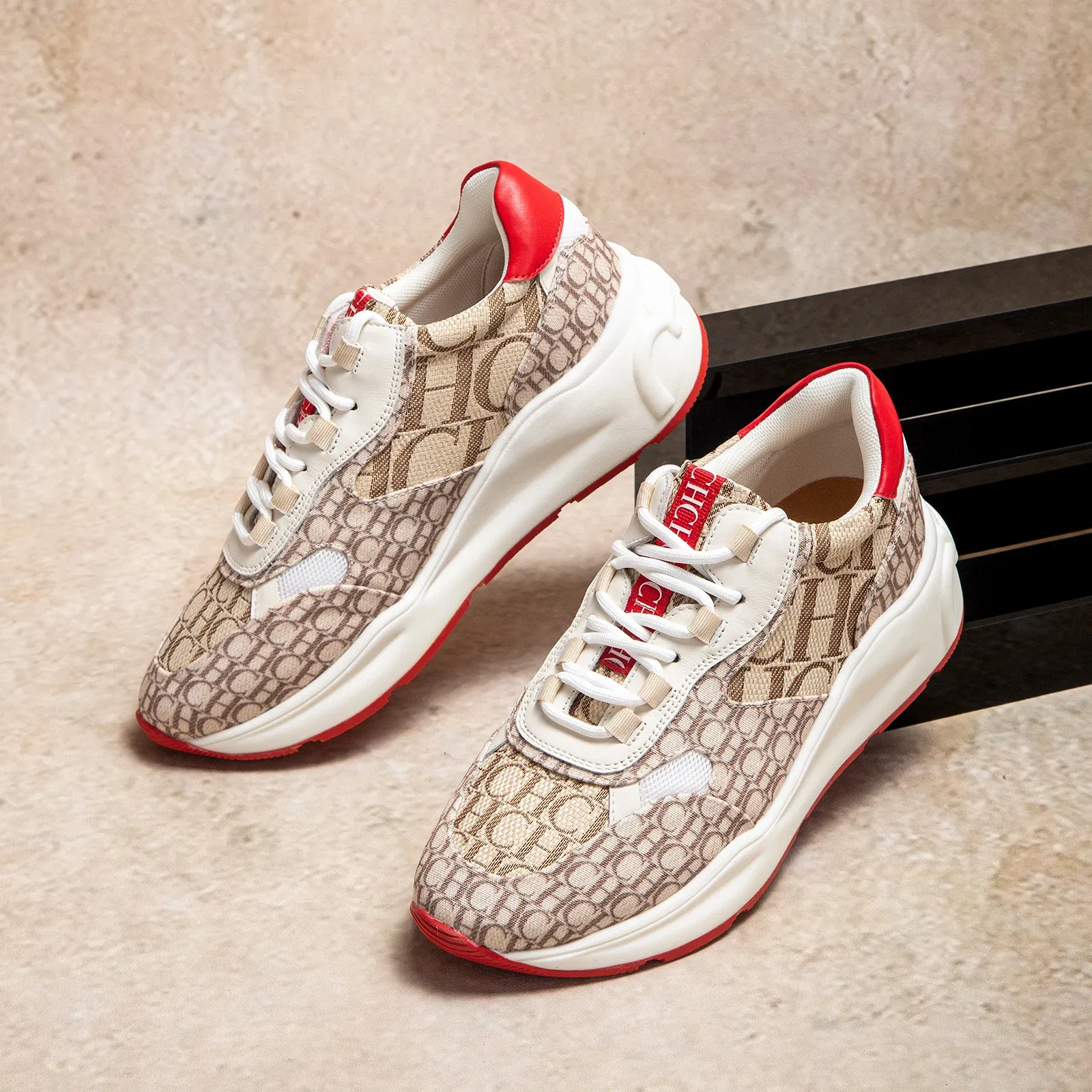 Color: Beige, Shoe Size: 36 - Alphabet Print Design New Women's Flat Shoes Simple Versatile Lightweight Comfortable Fashion Women's Casual Shoes