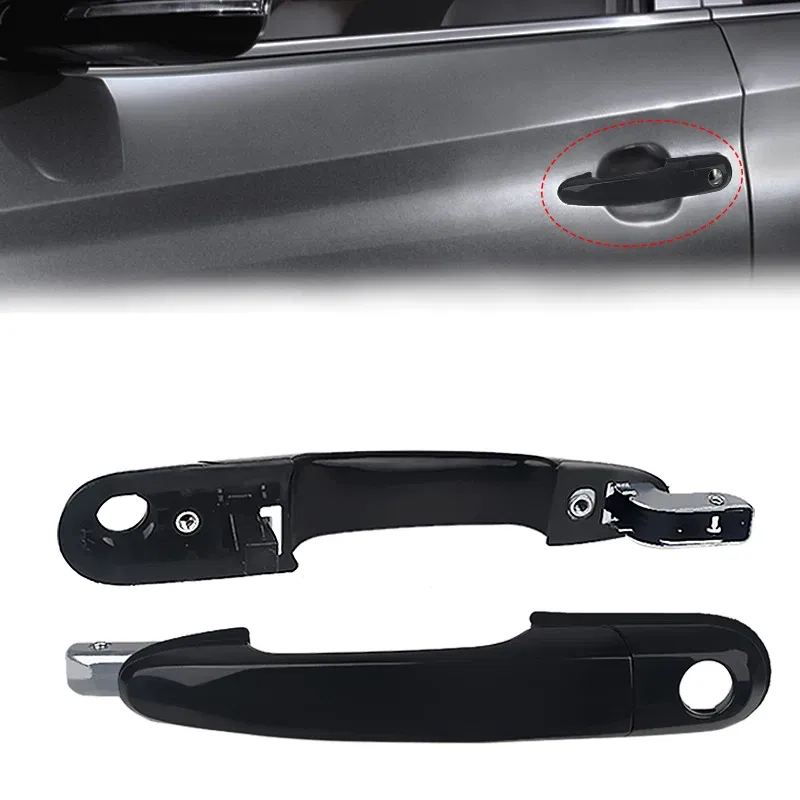 Color: GRAY - 1 PCS Left & Right For Hyundai Tucson 2004-2019 83660-2E000 Car External Handle Bowl External Door Handle Ourside Door Handle