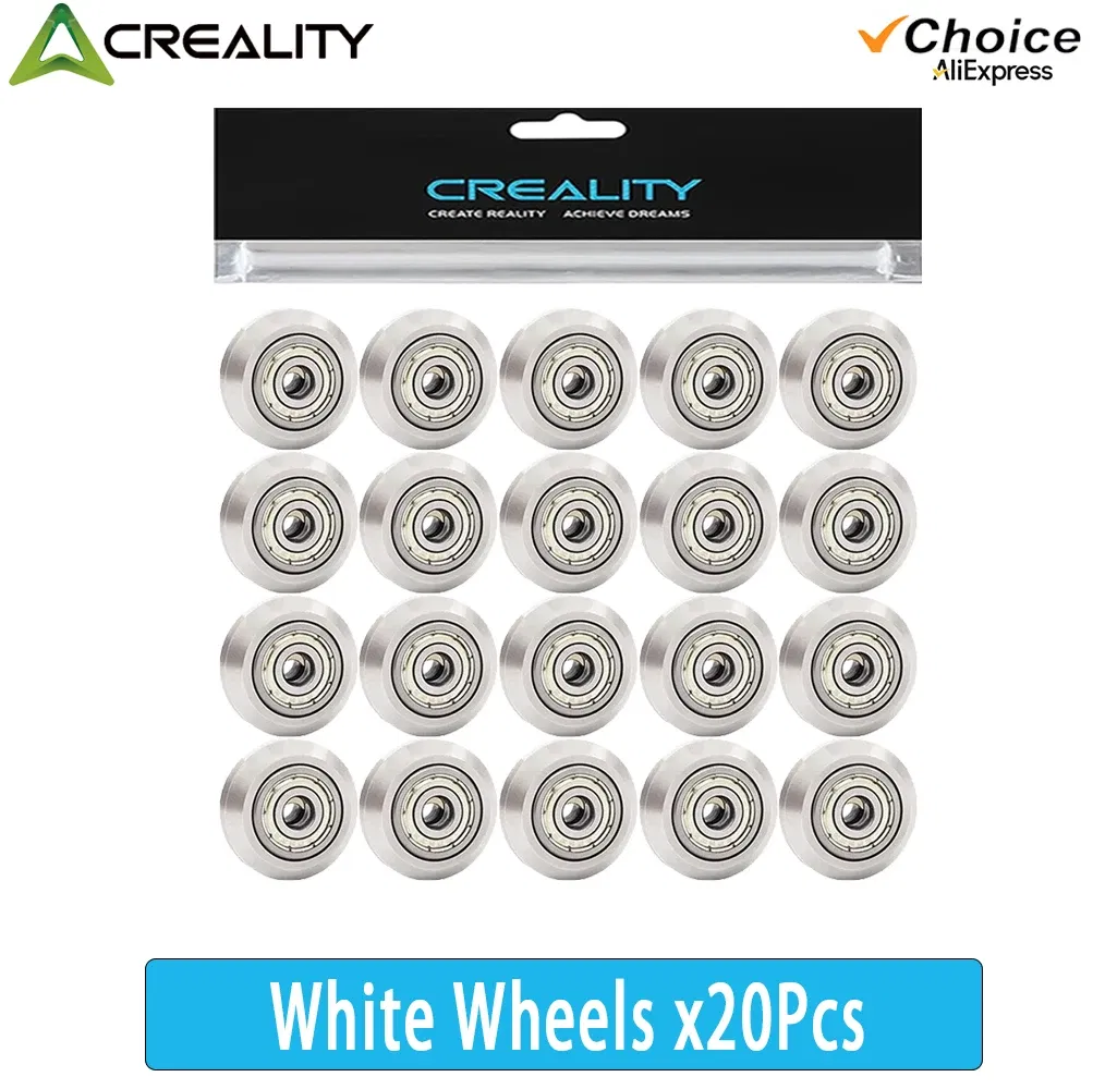 Color: Red - 10/20Pcs Creality POM Wheel Plastic Pulley Linear Bearing Gear for Ender-3/V2/Ender-3 S1/CR-10 Series 3D Printer accessory ?»?