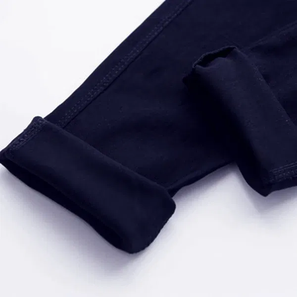 Color: black, Kid Size: 11 - 3-12-year-old girls pencil pants elastic baby Leggings 2024 new slim fit children's Leggings solid color imitation jeans