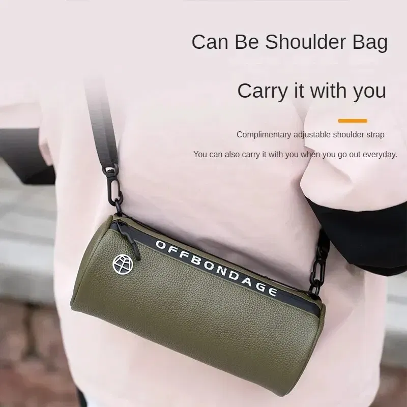 Color: Green - OFFBONDAGE Bicycle Front Bag Waterproof Handlebar Bag Portable Multifunctional Shoulder Bag Bike Bag Bicycle Accessories