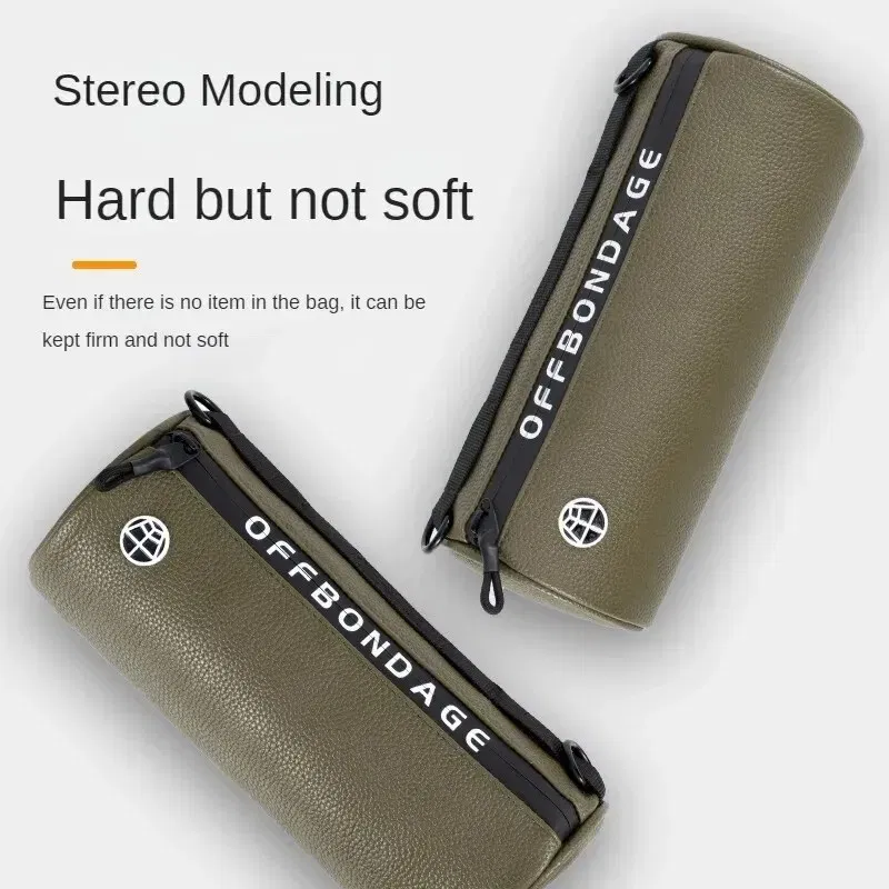Color: Green - OFFBONDAGE Bicycle Front Bag Waterproof Handlebar Bag Portable Multifunctional Shoulder Bag Bike Bag Bicycle Accessories
