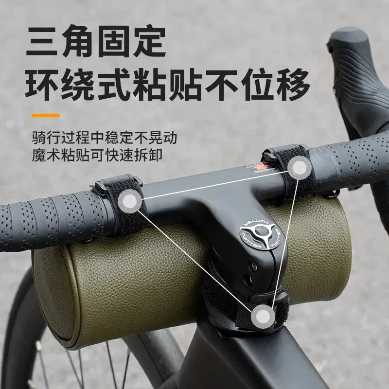 Color: Green - OFFBONDAGE Bicycle Front Bag Waterproof Handlebar Bag Portable Multifunctional Shoulder Bag Bike Bag Bicycle Accessories
