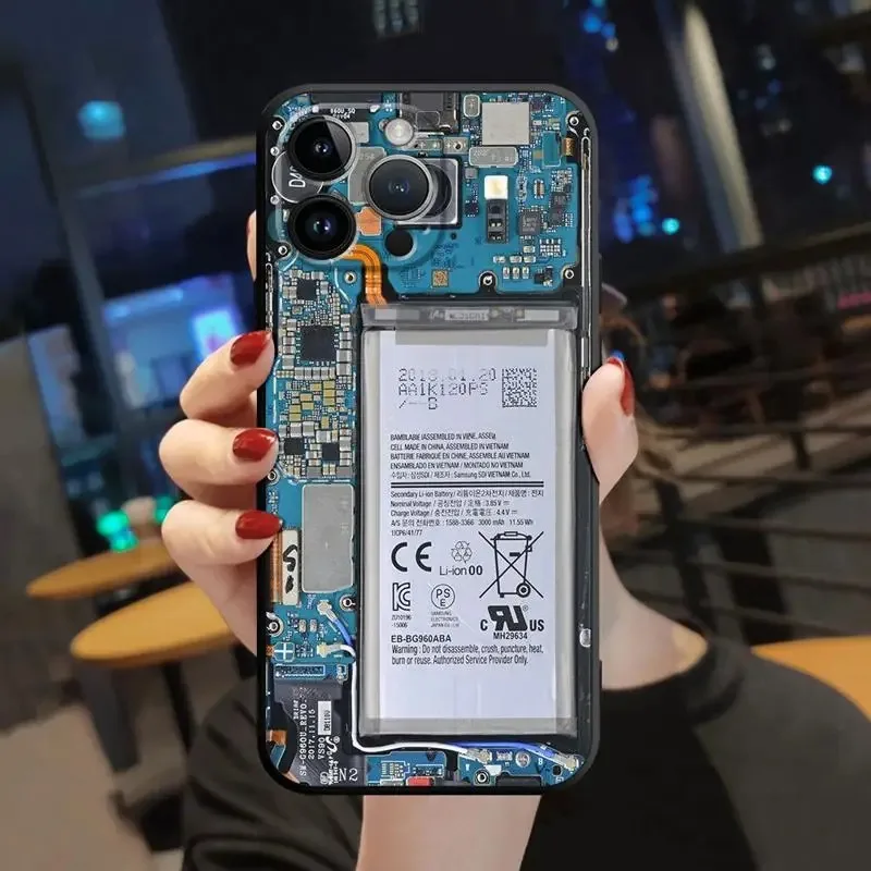 Color: black, Material: PU - Retro Camera Games Phone Case For Samsung Galaxy S10 S20 S21 S22 S23 S24 FE Plus Ultra Note 20 Mobile Cover Shell