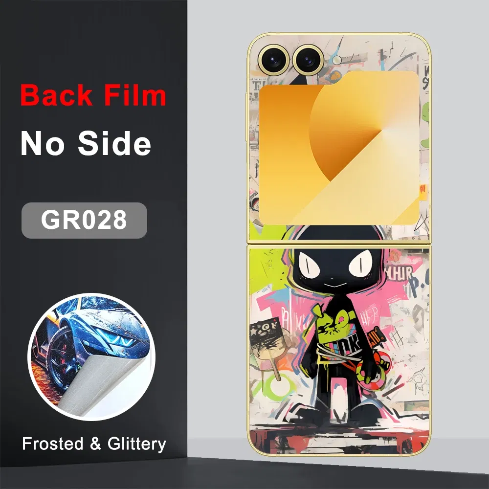 Color: Glazed, Bundle: Bundle 20 - CASEKiTTY Skin For Galaxy Z Flip 5 Back Film Samsung Z Flip 6 Sticker Flip 4 3 Protective Decal Wrap Back Cover Screen Protector