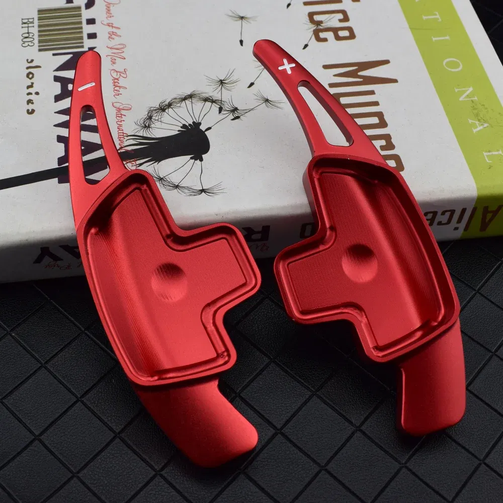 Color Name: Silver - 2PCS Aluminum Car Steering Wheel Paddle Shifter Extension For Mercedes Benz A B C E GLE Class W176 W205 W246 C117 W218