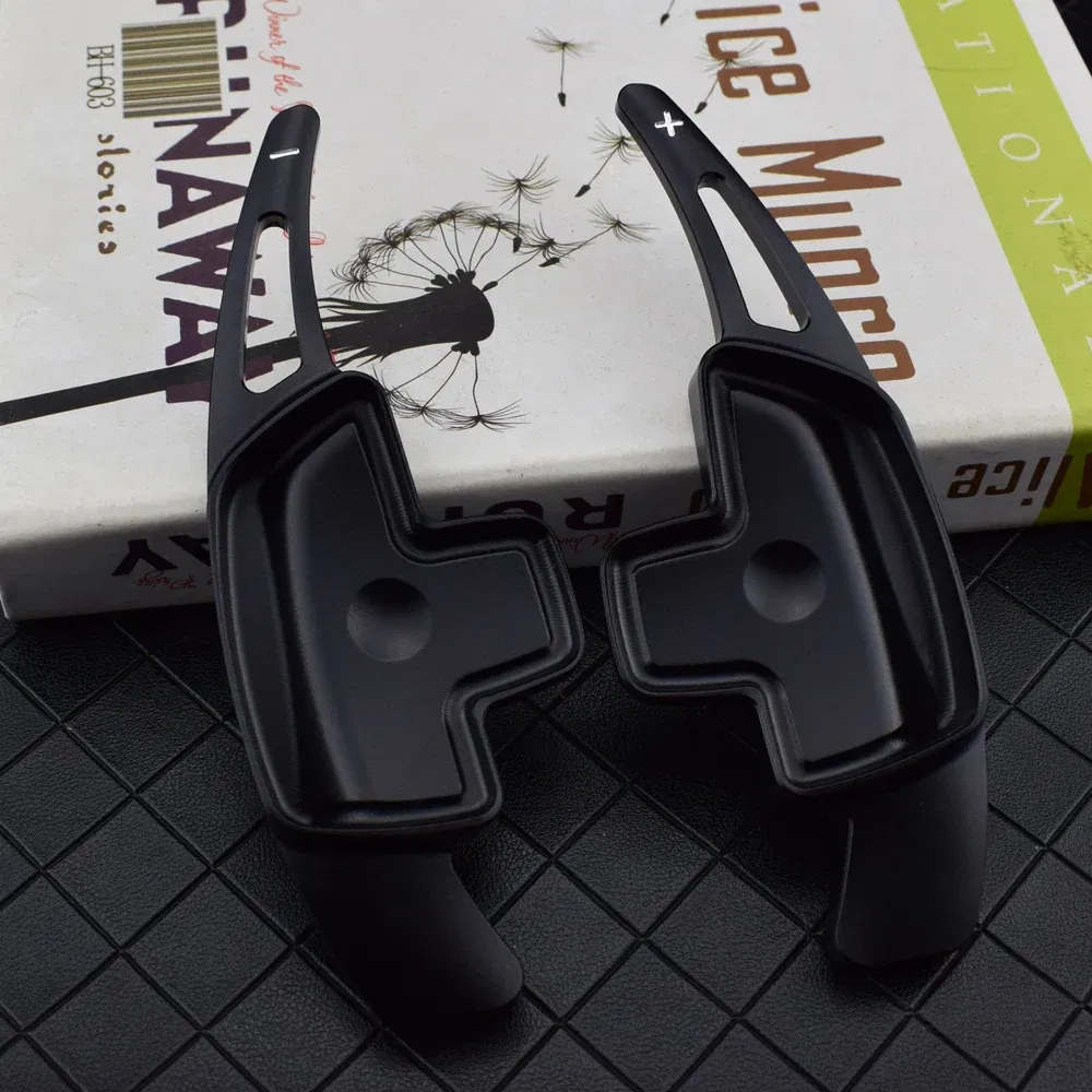 Color Name: Silver - 2PCS Aluminum Car Steering Wheel Paddle Shifter Extension For Mercedes Benz A B C E GLE Class W176 W205 W246 C117 W218