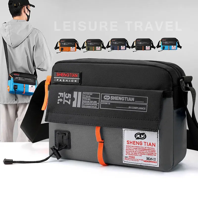 Color: Blue - The New Single Shoulder Bag Outside The Casual Crossbody Bag Fashion Fashion Hand Nylon Color Bag Trendy Mini Small Backpack