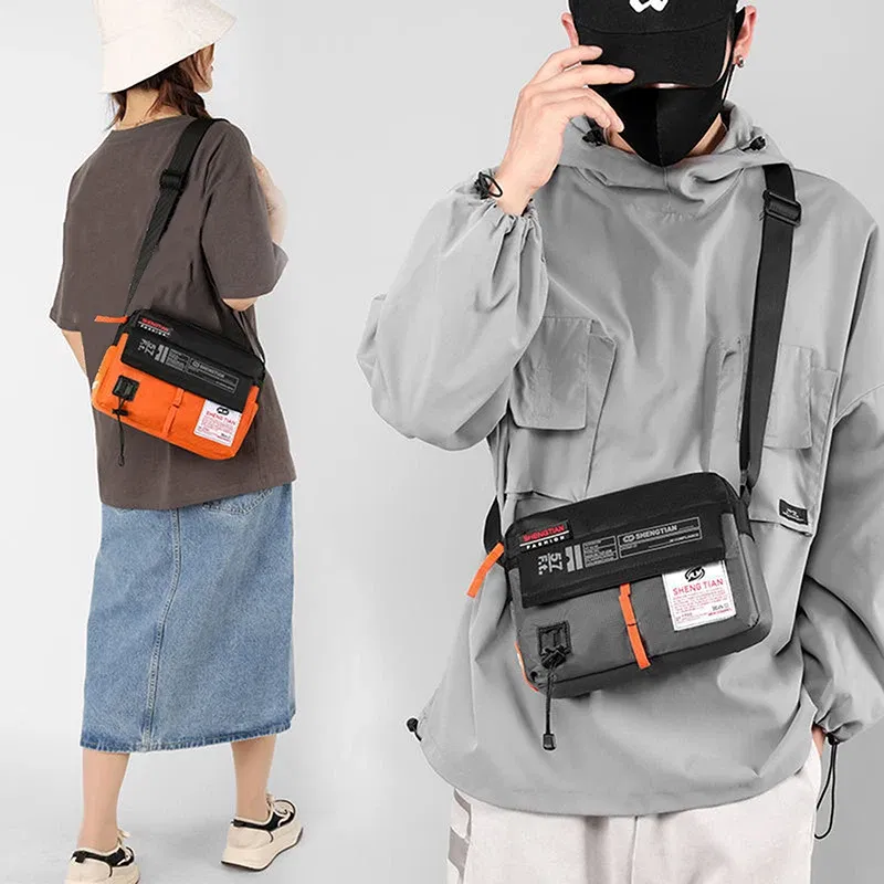 Color: Blue - The New Single Shoulder Bag Outside The Casual Crossbody Bag Fashion Fashion Hand Nylon Color Bag Trendy Mini Small Backpack