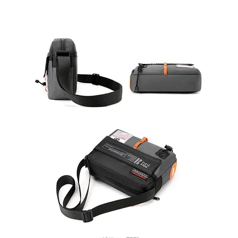 Color: Blue - The New Single Shoulder Bag Outside The Casual Crossbody Bag Fashion Fashion Hand Nylon Color Bag Trendy Mini Small Backpack