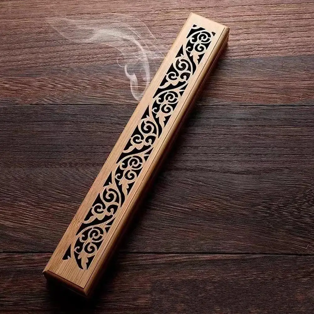 Color: WHITE, Ships From: CN - Natural Bamboo Board Incense Holder Anti-Ash Flying Incense Stick Holder Japanese Style Bamboo Incense Ash Catcher