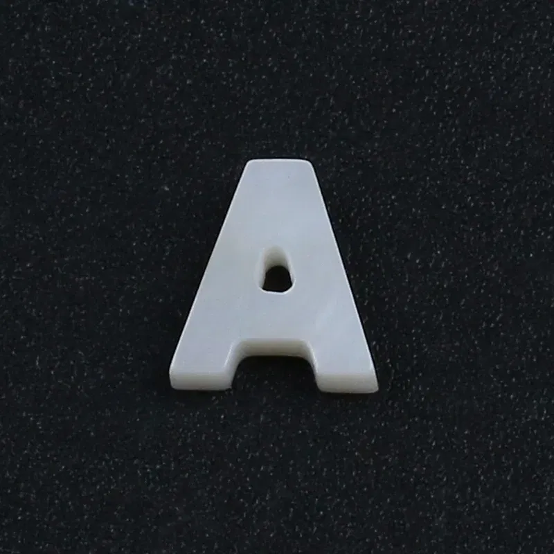 Color: WHITE - Trend DIY Handmade Vertical Capital Letter Pendant Beads Jewelry Making Accessories Necklace Bracelet Letras Materiales