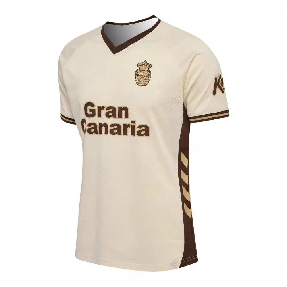 Color: Beige, Size: XXXL - Spanish Season New Culture UD Las Palmas Casual 3D Printed T-shirt Football Uniform Adult Children Men's Summer General Top