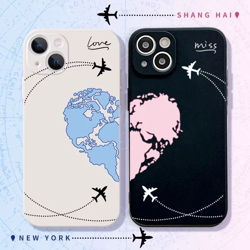 Color: Blue, Material: POLYESTER - Couple Black and White Love Sun Moon Case For Samsung Galaxy S10 S20 S21 S22 S23 S24 FE Plus Ultra Note 20 Silicone Phone Case
