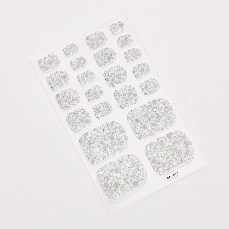 Color: transparent - 22 Tips/Sheet Women Salon Nail Wraps DIY Self Adhesive Nail Sticker Decals Plain Stickers Nails Sticker Designer Designed