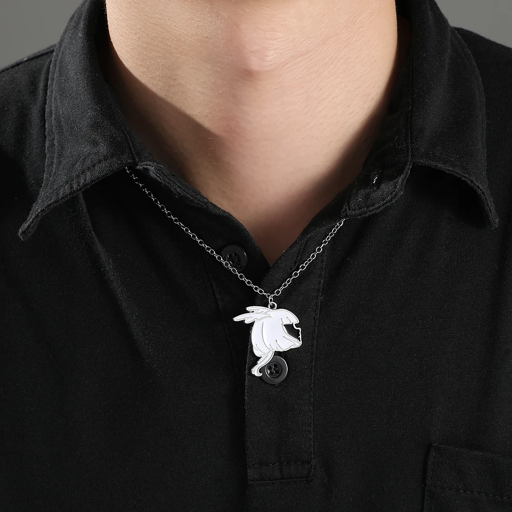 Metal Color: RED-BROWN, Length: 50cm, Ships From: CHINA - Game Sky Children Of Light Women Necklace Fashion Enamel Necklace Anime Monstrous Punk Necklace Charm Jewelry Party Accessories