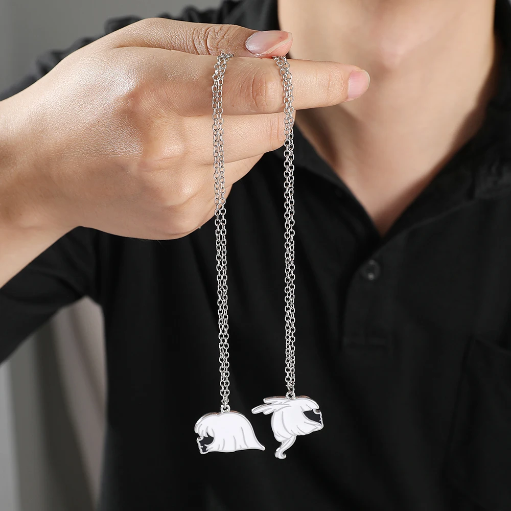 Metal Color: RED-BROWN, Length: 50cm, Ships From: CHINA - Game Sky Children Of Light Women Necklace Fashion Enamel Necklace Anime Monstrous Punk Necklace Charm Jewelry Party Accessories