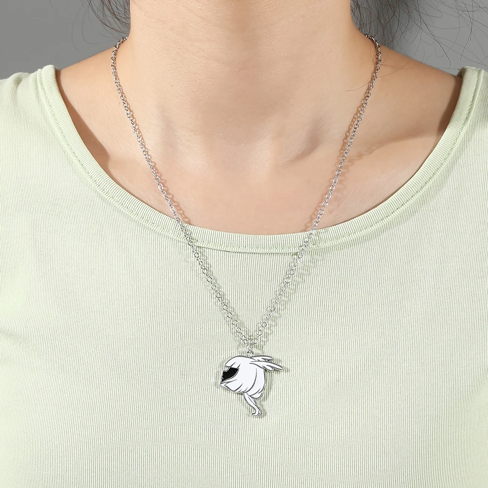 Metal Color: RED-BROWN, Length: 50cm, Ships From: CHINA - Game Sky Children Of Light Women Necklace Fashion Enamel Necklace Anime Monstrous Punk Necklace Charm Jewelry Party Accessories