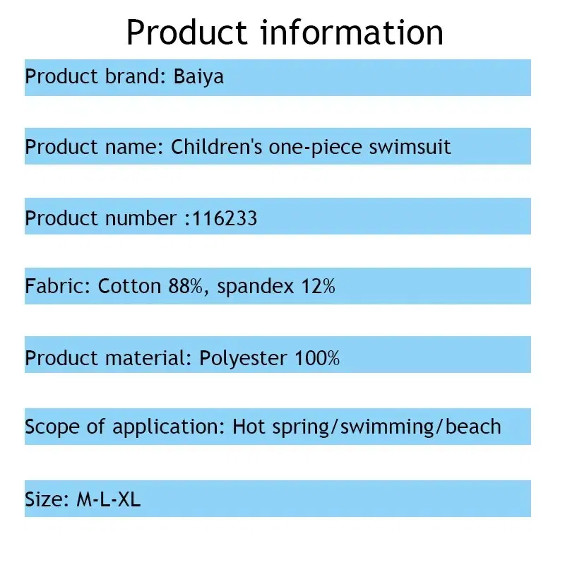 Size: XL, Color: Blue - Children's Summer Bathing Suit One-piece Boys Little Middle Children Cute Cartoon Baby Children Swimming in Hot Springs Special