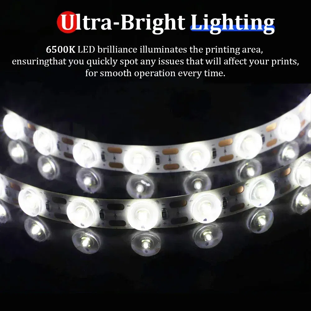 Color: Blue - For A1/A1 Mini LED Light New upgrade Induction control 6500K High Brightness Lighting Heat-Resistant Durability 3D printer