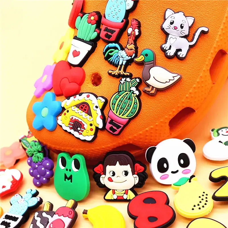 Color: Watermelon red, Ships From: CHINA - 1pcs Christmas Collection PVC Shoe Charms Lovely Animals Garden Shoes Upper Decorations Clogs Pins Unisex Fun Gifts