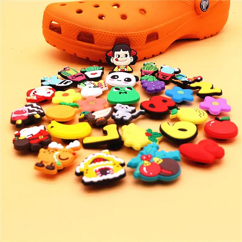 Color: Watermelon red, Ships From: CHINA - 1pcs Christmas Collection PVC Shoe Charms Lovely Animals Garden Shoes Upper Decorations Clogs Pins Unisex Fun Gifts