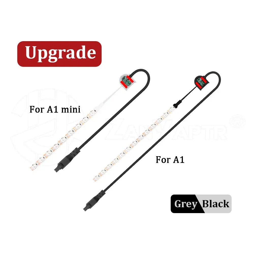 Color: Red - For A1/A1 Mini LED Light New upgrade Induction control 6500K High Brightness Lighting Heat-Resistant Durability 3D printer